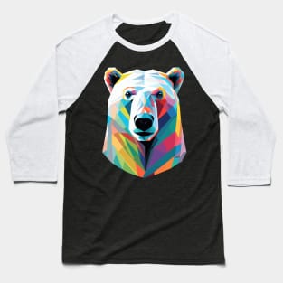 Polar Bear Pop Art Baseball T-Shirt